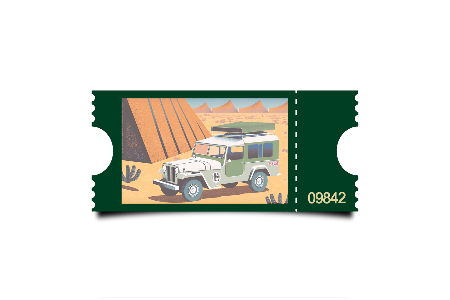 Boleto Ilustracion N 09842