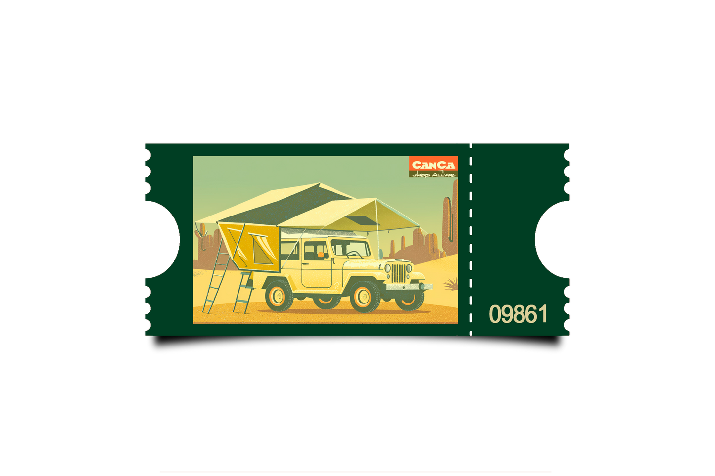 Boleto Ilustracion N 09861