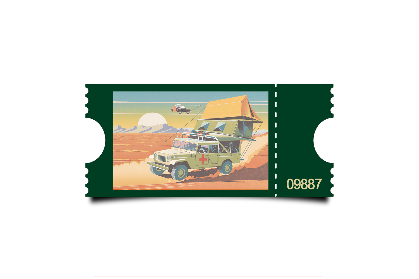 Boleto Ilustracion N 09887